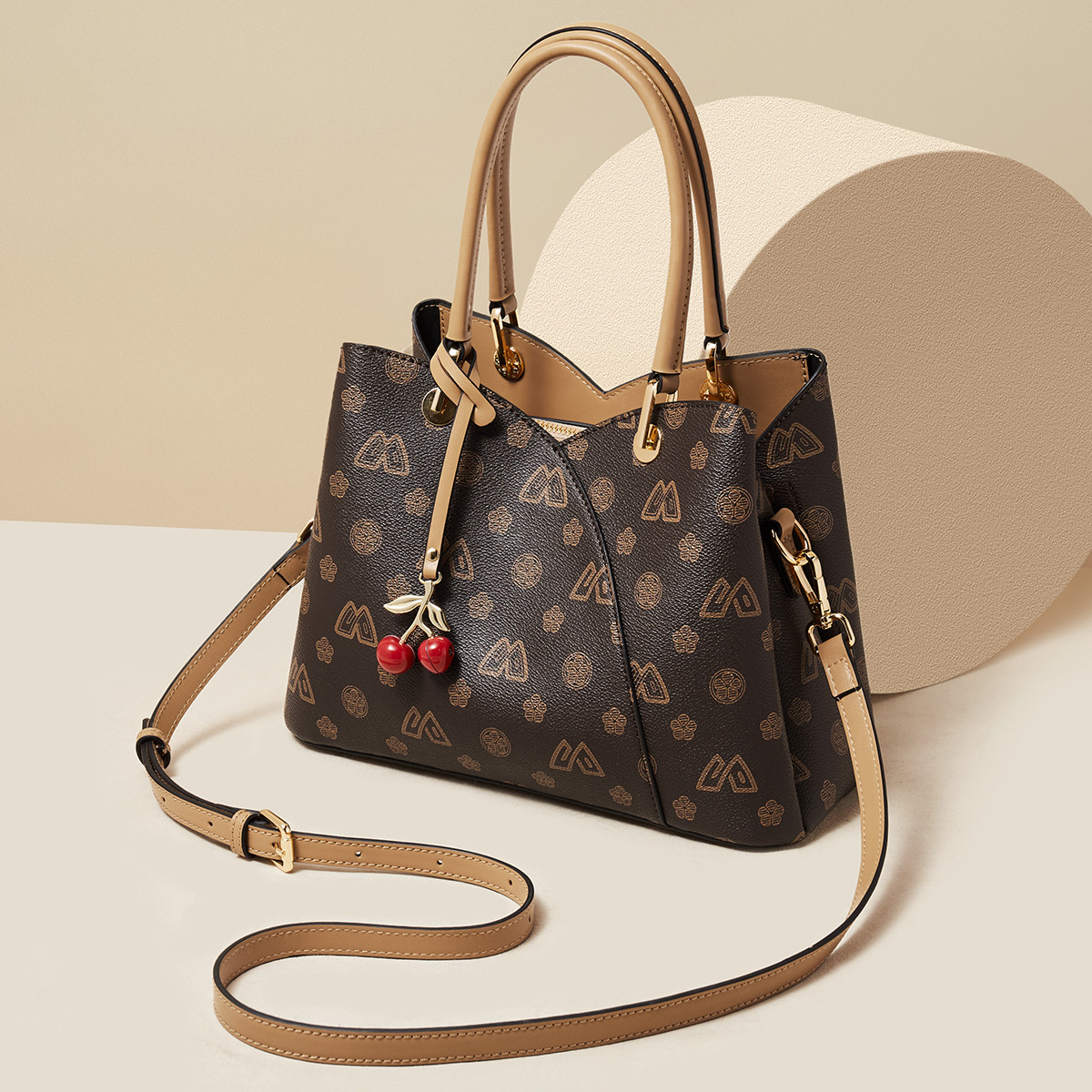 Tote Bag Leather Monogram - Sac à bandoulière en cuir PVC