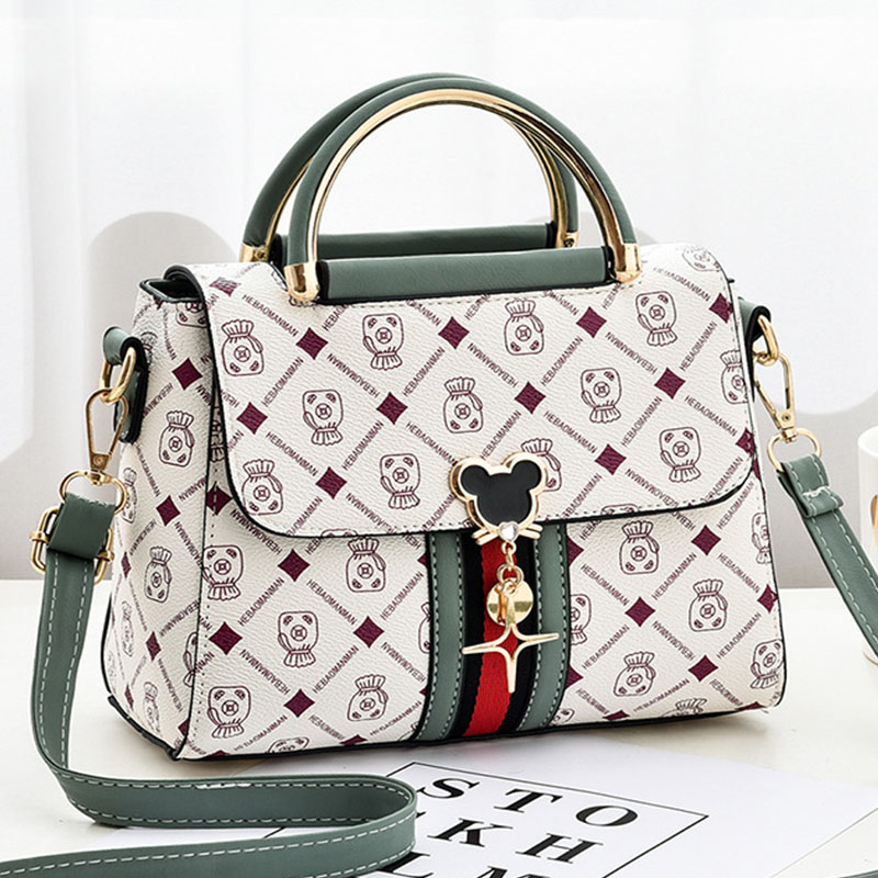Tote Bag Leather Monogram - Nouveau Sac à Bandoulière pour Femme,