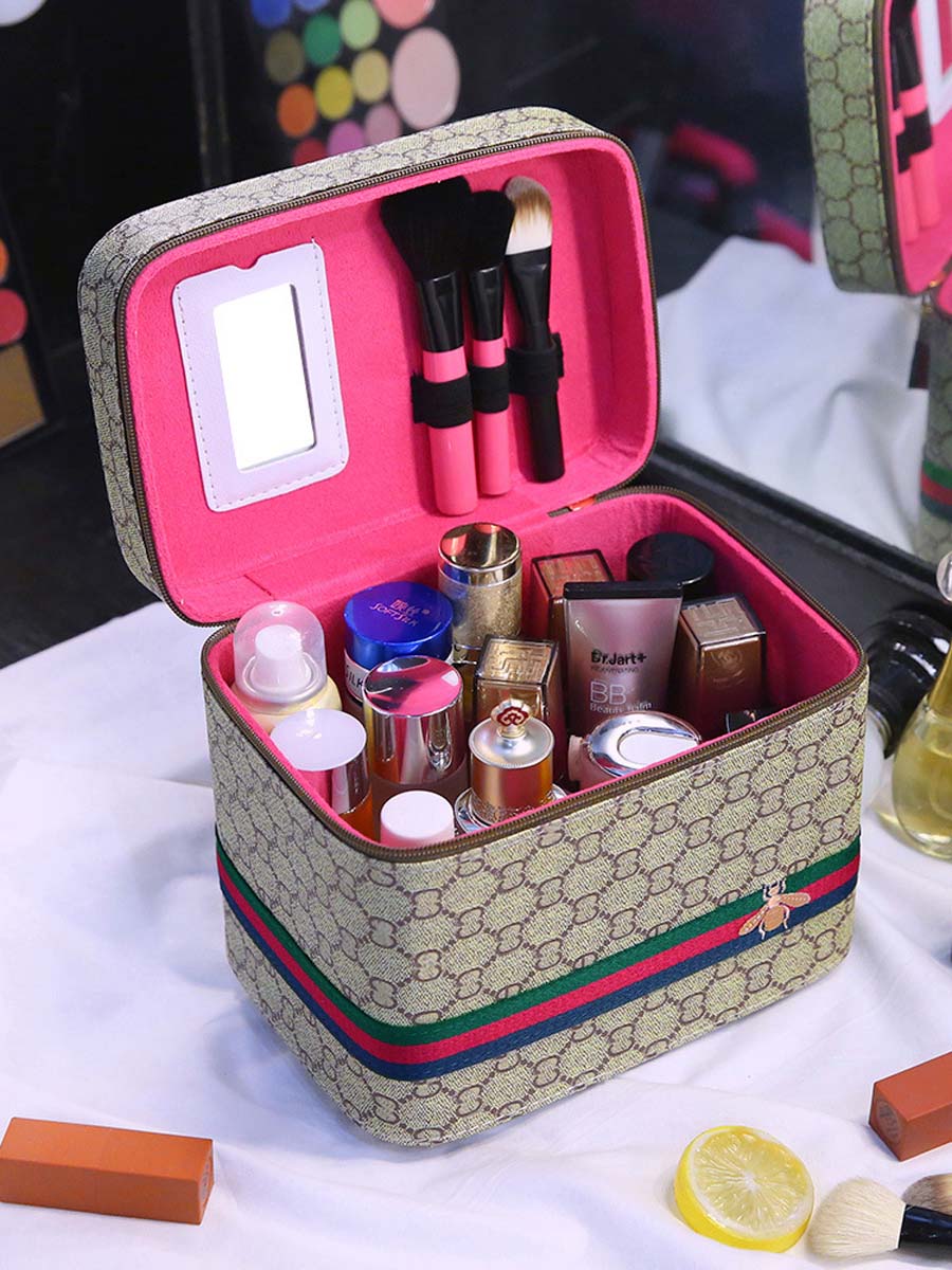Luxury Bags Gucci - Étui à cosmétiques en cuir PU