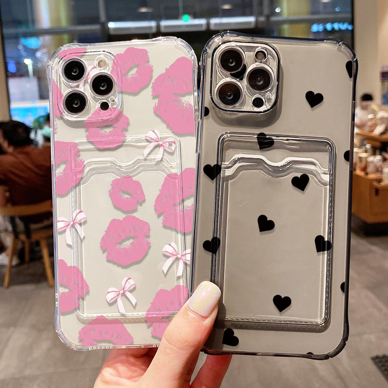 Luxury Bags In Store - Coque de téléphone transparente avec porte-cartes