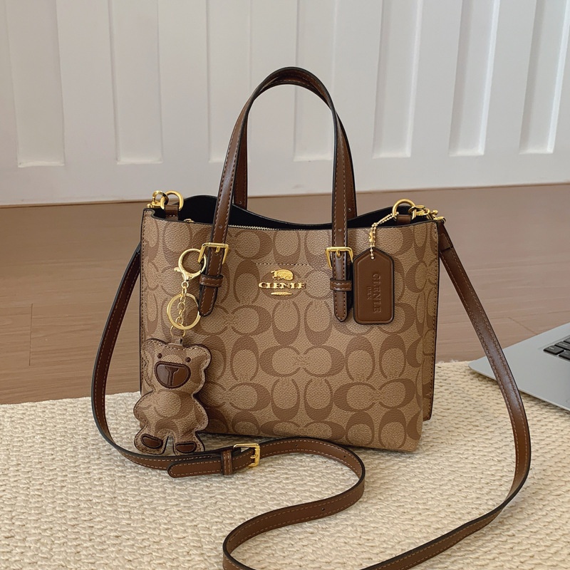 Tote Bag Leather Monogram - Sac fourre-tout élégant à monogramme de