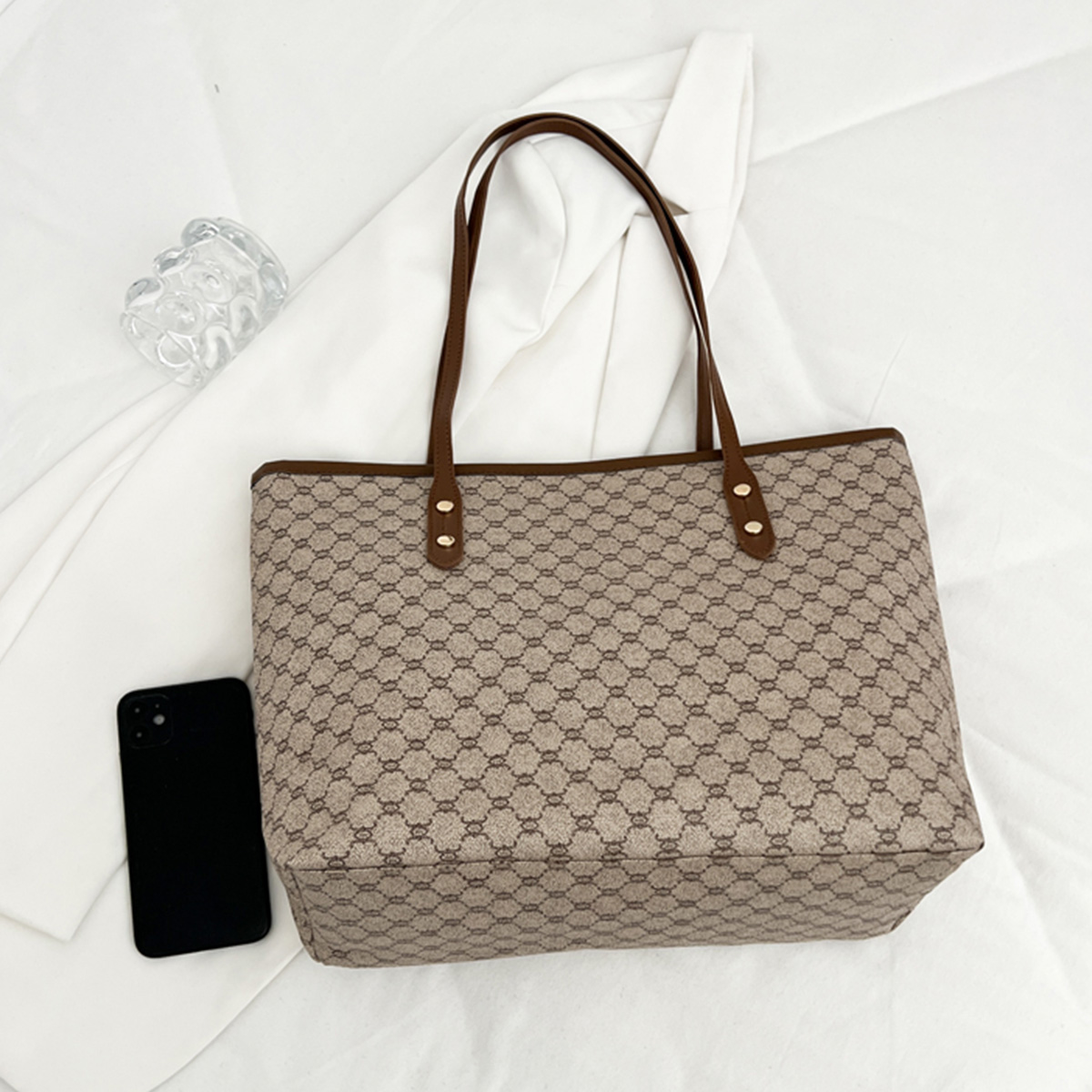 Sac à main vintage de luxe pou - Tote Bag Leather Monogram avis et prix