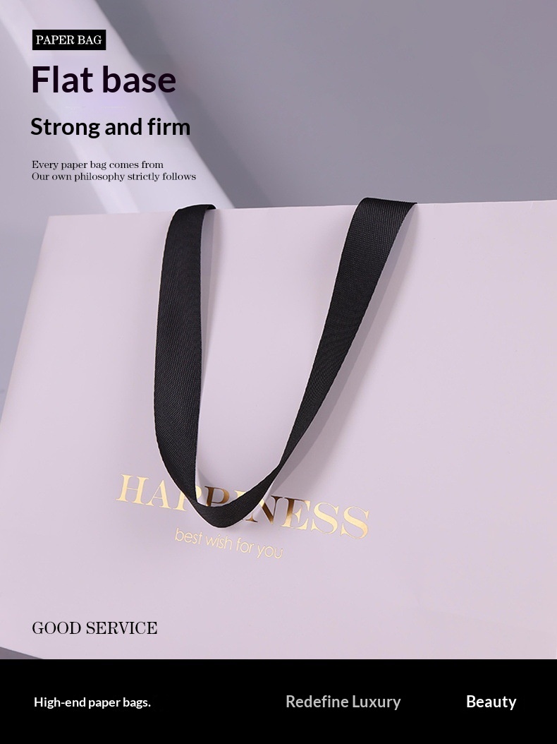 Sacs en papier cartonné blanc  - Luxury Bags In Store avis et prix