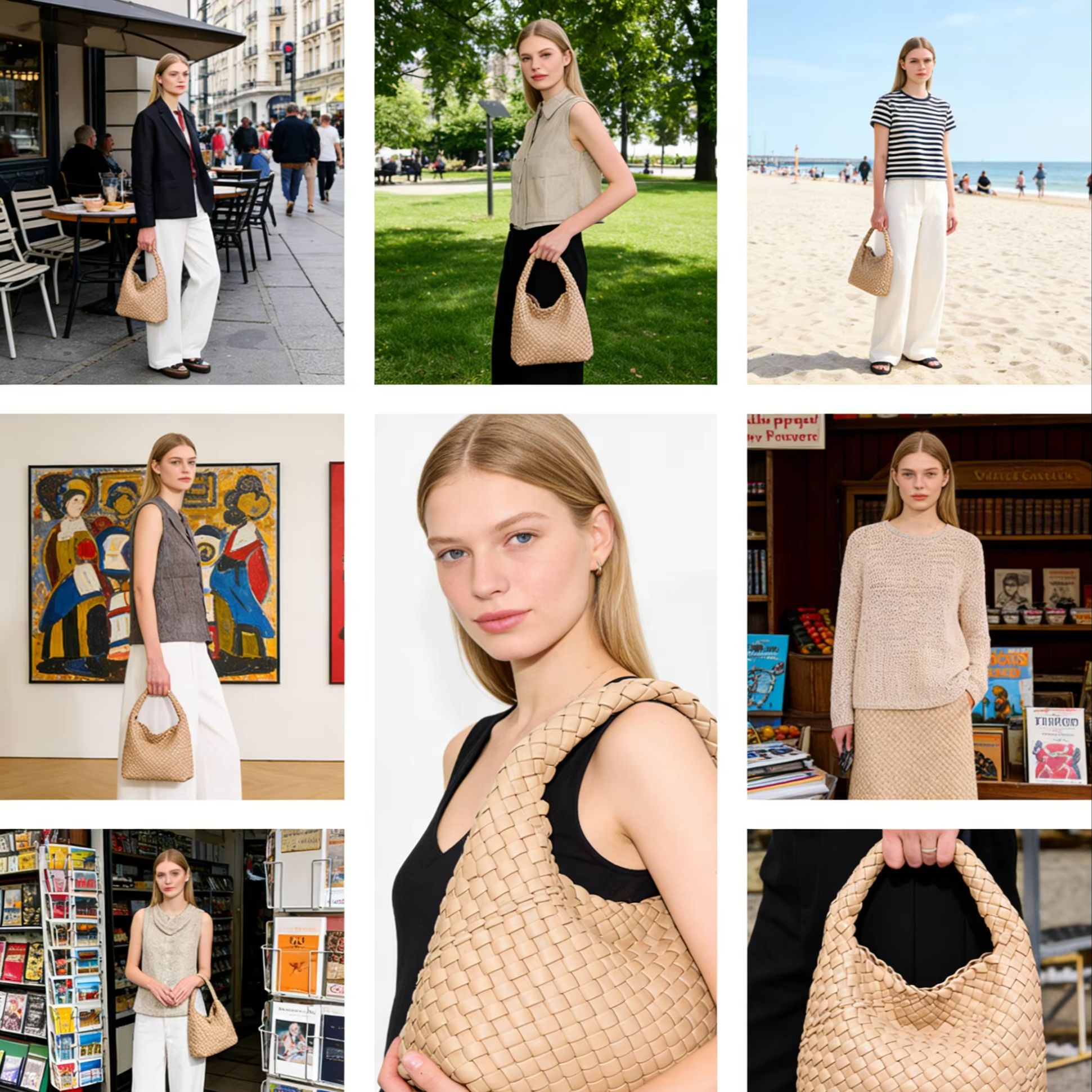Sac fourre-tout tissé pour fem - Luxury Bags Big avis et prix
