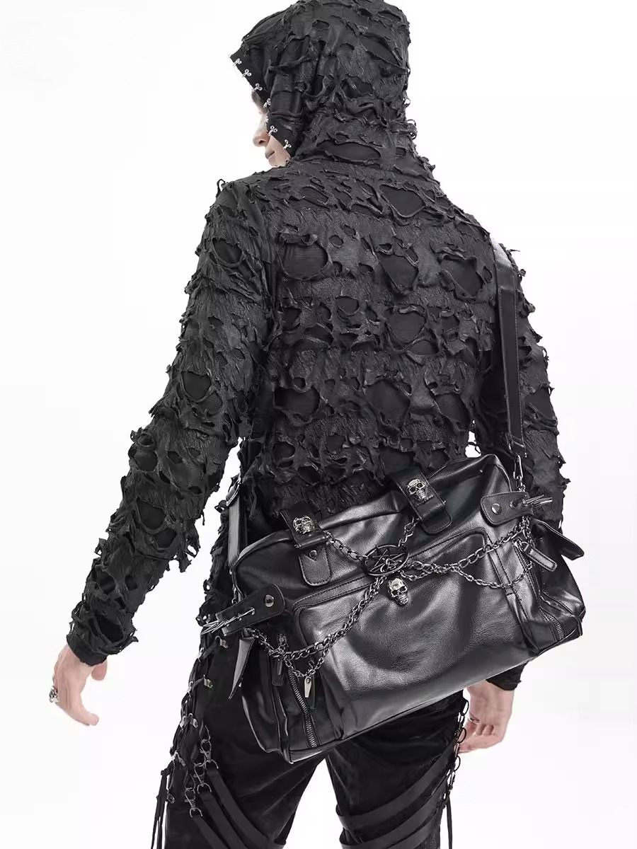 Mode noir fermeture éclair crâ - Luxury Bags Big avis et prix
